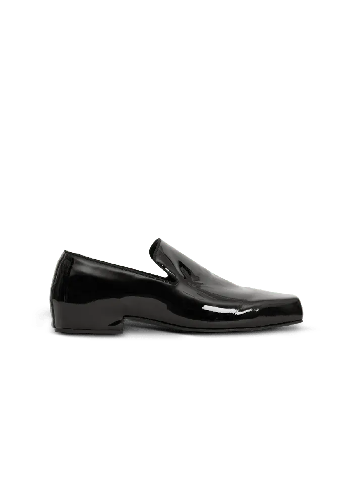 Balmain Eden Patent Leather Loafers Black Men Loafers