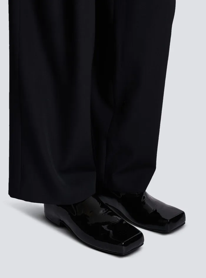 Balmain Eden Patent Leather Loafers Black Men Loafers