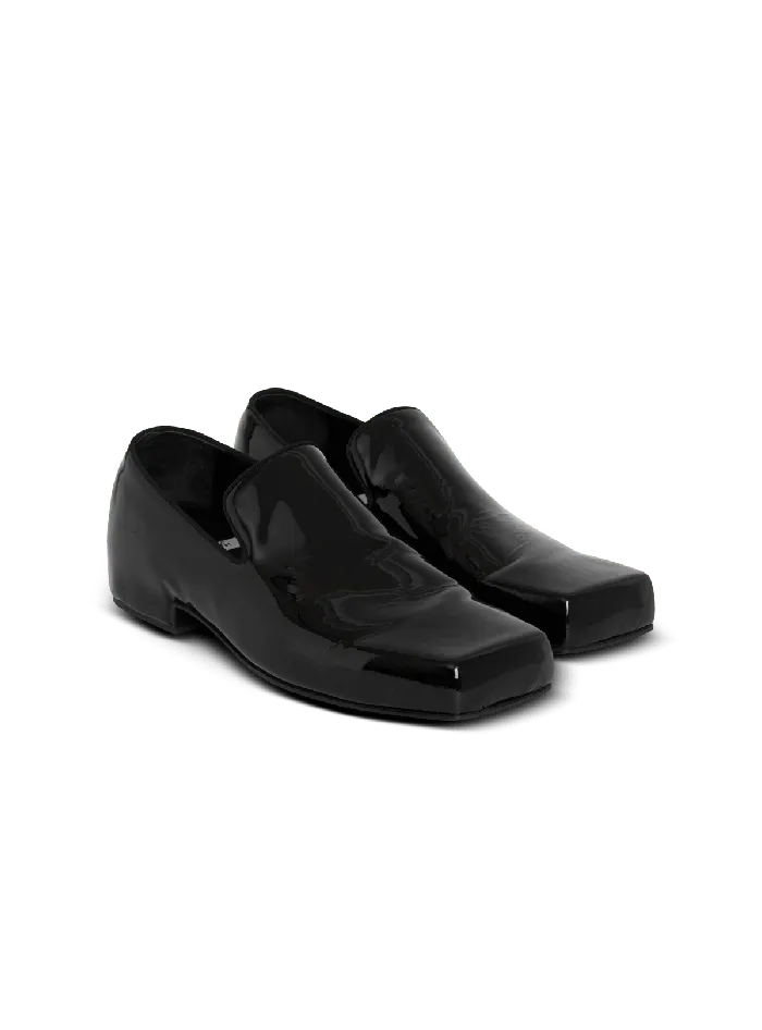 Balmain Eden Patent Leather Loafers Black Men Loafers