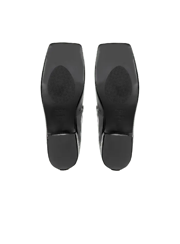 Balmain Eden Patent Leather Loafers Black Men Loafers