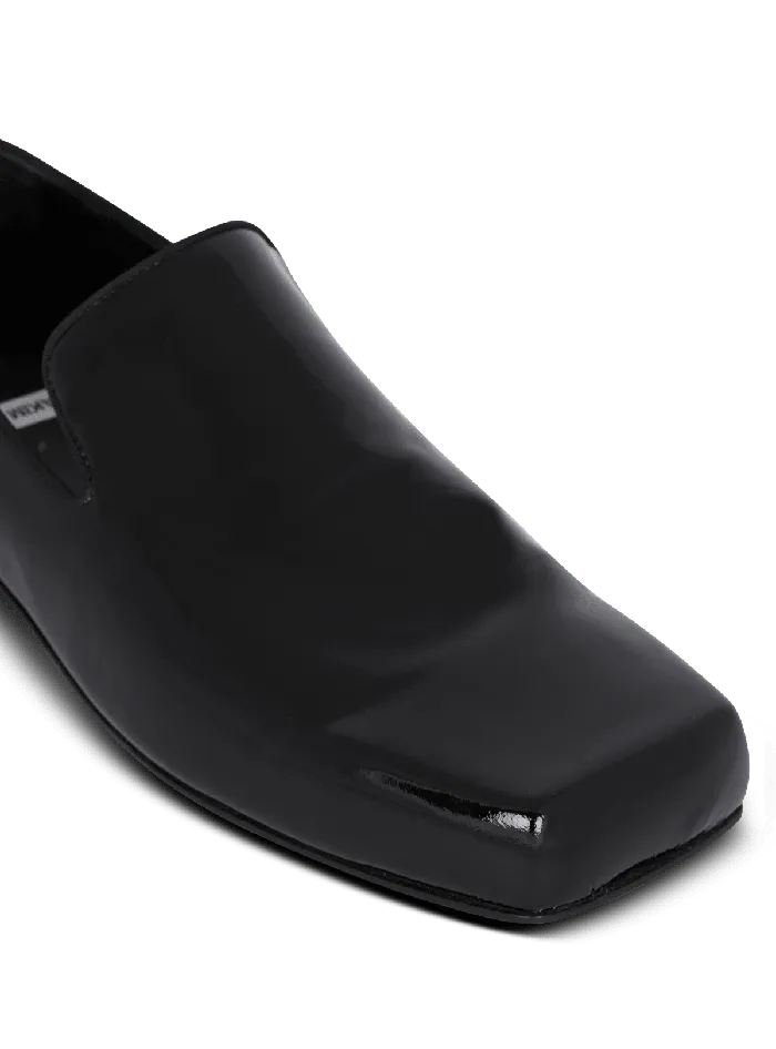 Balmain Eden Patent Leather Loafers Black Men Loafers