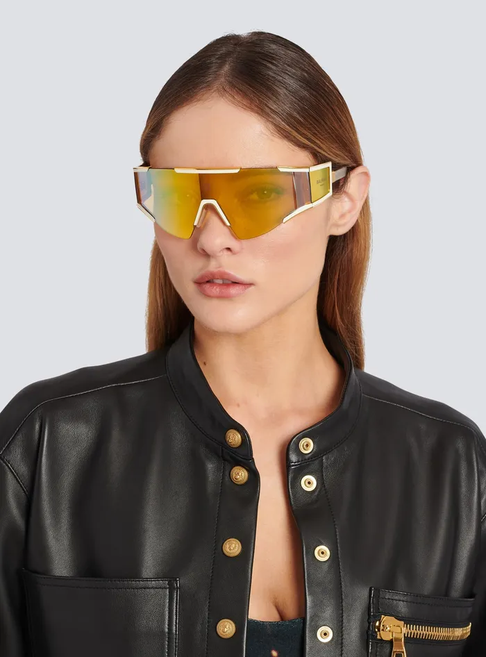Balmain Fleche Sunglasses Yellow WomenMen Eyewear