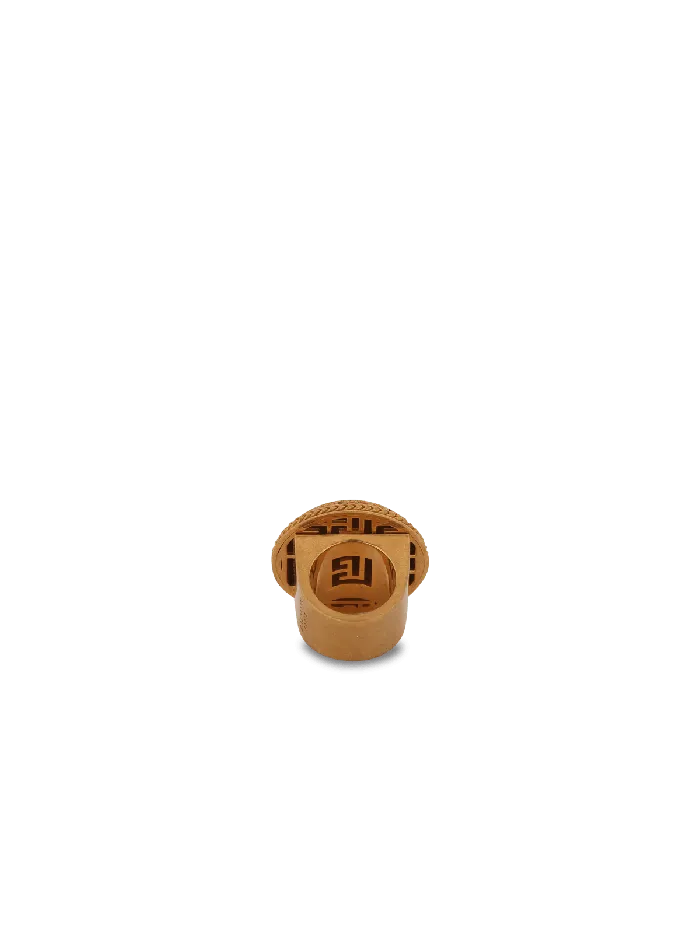 Balmain Goldtone Brass Coin Ring Gold Women Fashion Jewelry