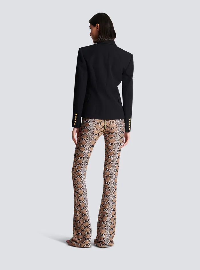 Balmain Grain De Poudre 6button Jacket Black Women Jackets And Blazers
