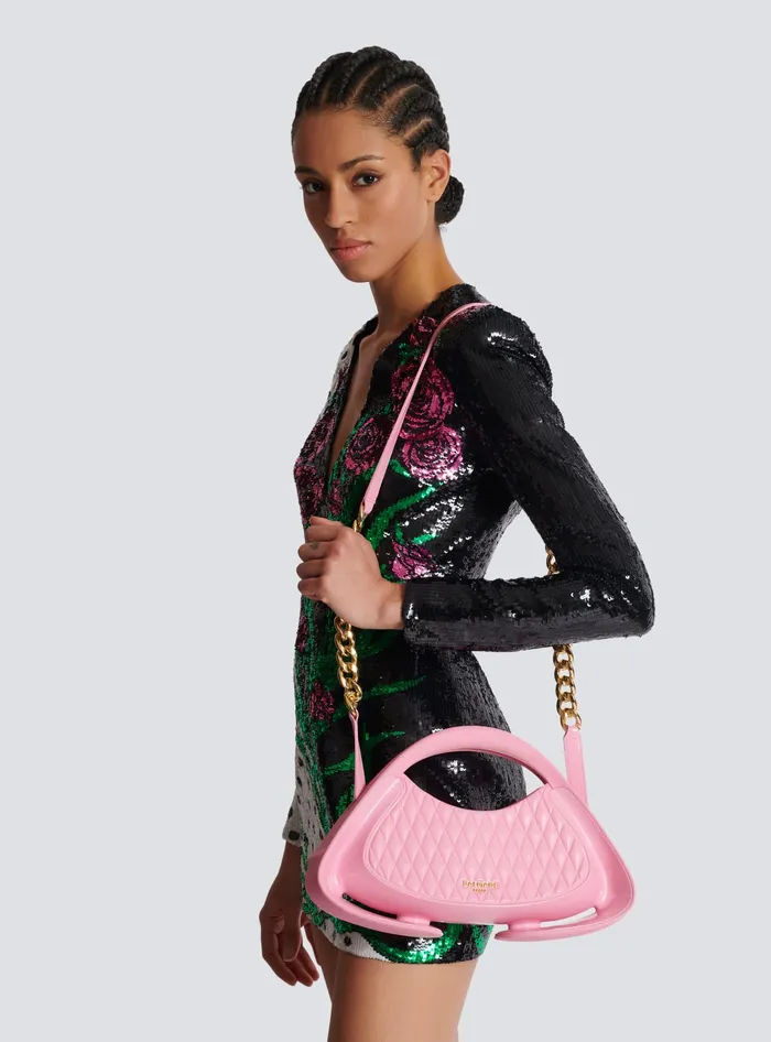Balmain Jolie Madame Medium Bag Pink Women Handbags