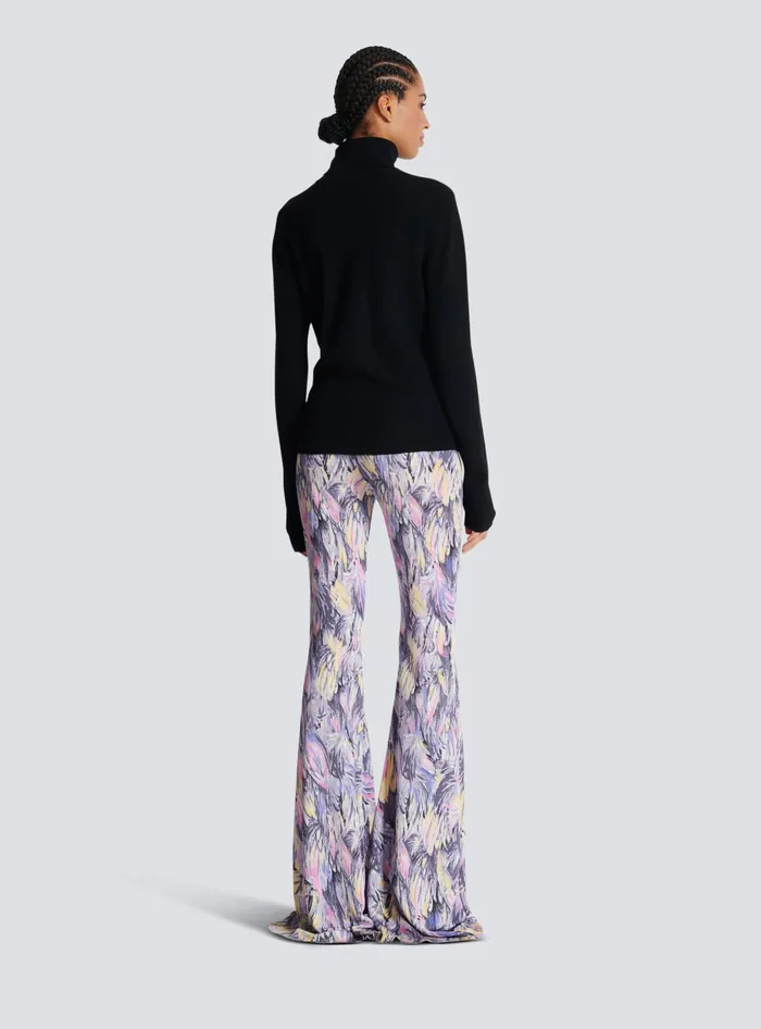 Balmain Knitted Turtleneck Jumper Black Women Knitwear