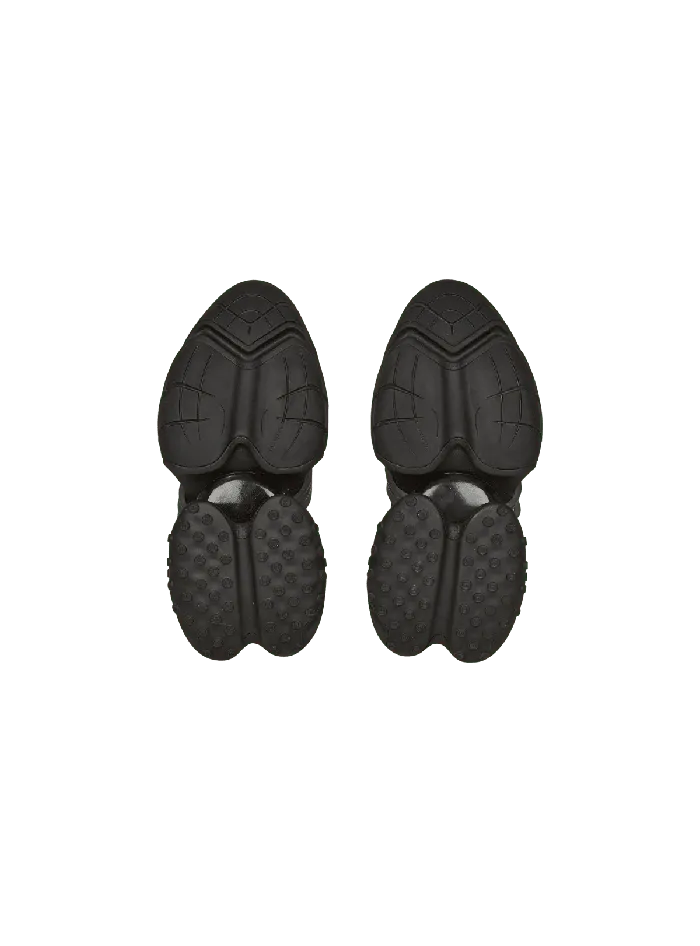 Balmain Leather Unicorn Lowtop Sneakers Black Men Sneakers
