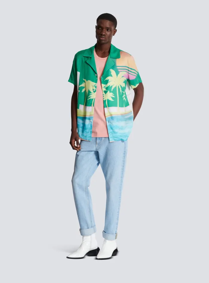 Balmain Light Blue Regularfit Denim Jeans Blue Men Denim
