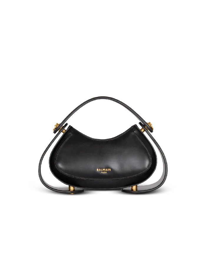 Balmain Medium Jolie Madame Bag In Box Leather Black Women Handbags