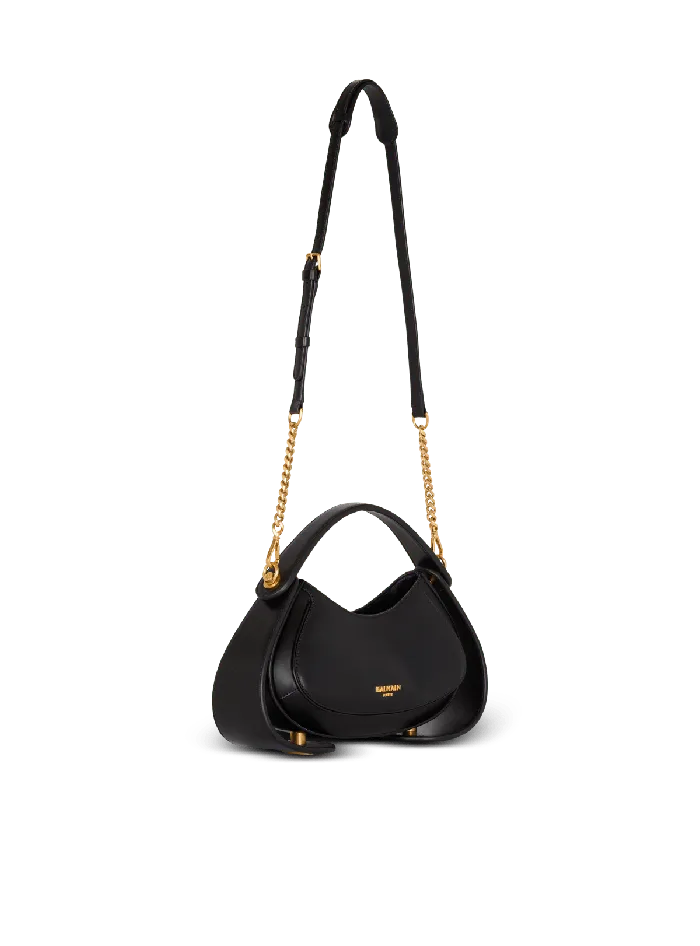 Balmain Medium Jolie Madame Bag In Box Leather Black Women Handbags