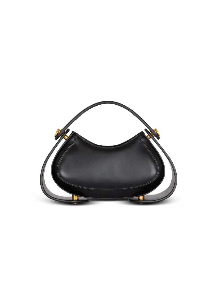 Balmain Medium Jolie Madame Bag In Box Leather Black Women Handbags