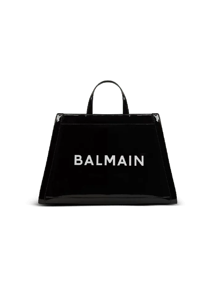 Balmain Olivier039s Cabas In Vinyl Black Women Handbags
