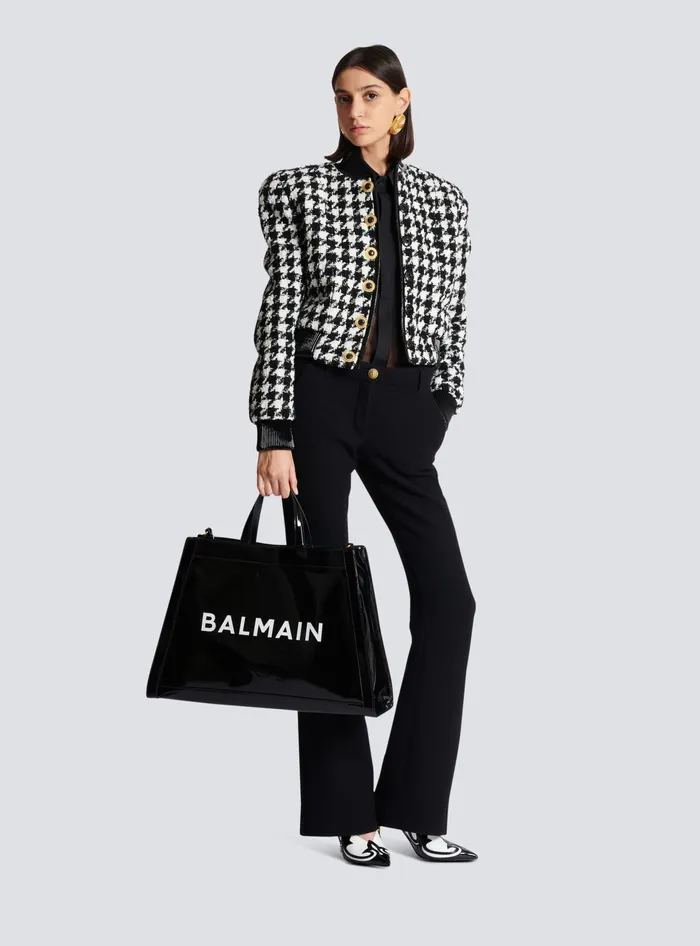 Balmain Olivier039s Cabas In Vinyl Black Women Handbags