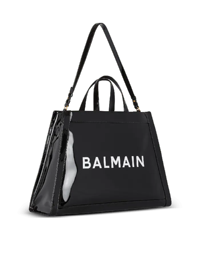 Balmain Olivier039s Cabas In Vinyl Black Women Handbags