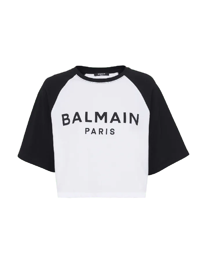 Balmain Paris Tshirt Black Women TShirts