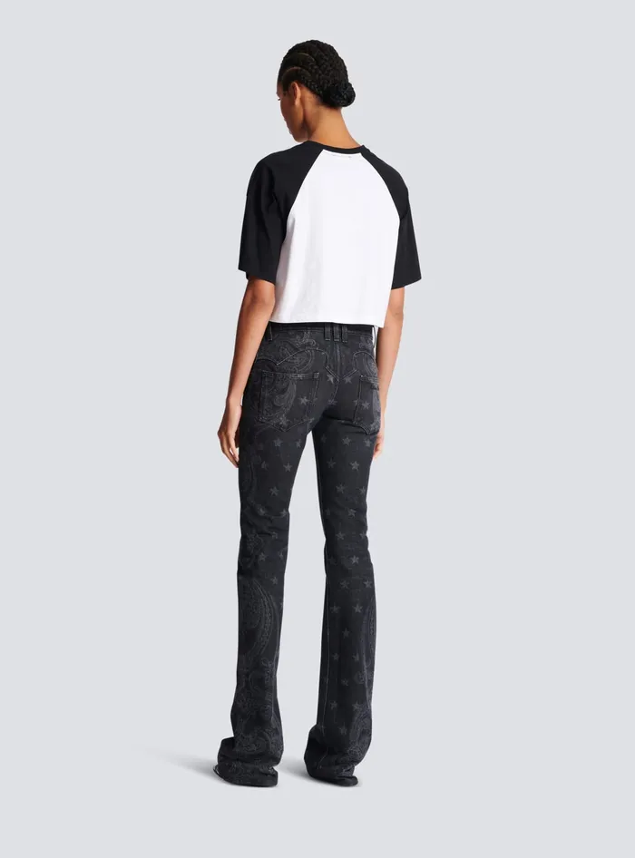 Balmain Paris Tshirt Black Women TShirts