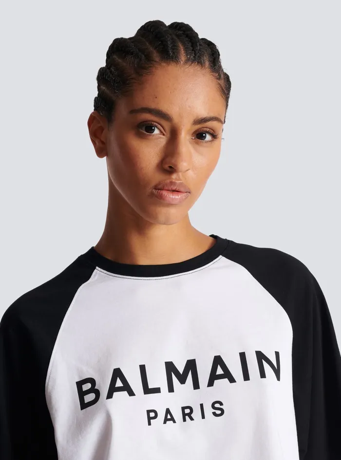 Balmain Paris Tshirt Black Women TShirts