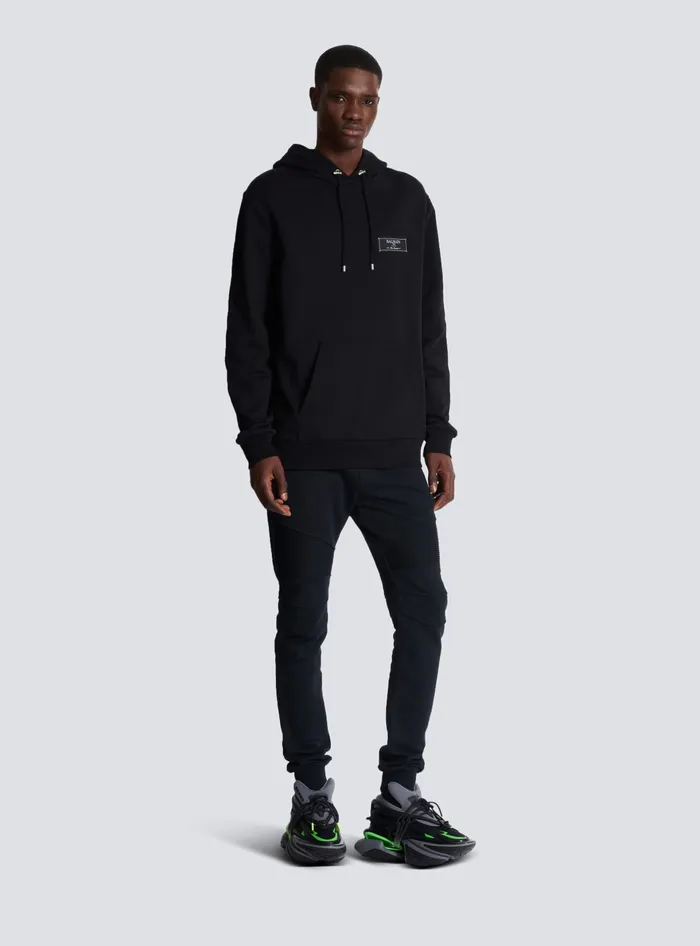 Balmain Pierre Hoodie Black Men Sweatshirts