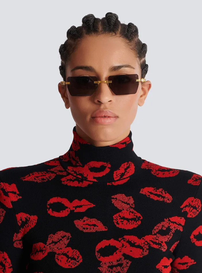Balmain Pierre Sunglasses Black WomenMen Eyewear