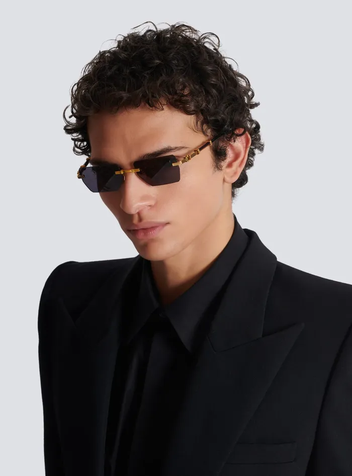 Balmain Pierre Sunglasses Black WomenMen Eyewear