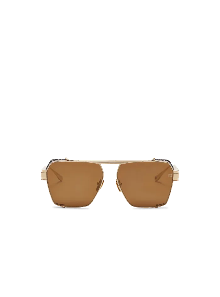Balmain Premier Sunglasses Gold WomenMen Eyewear