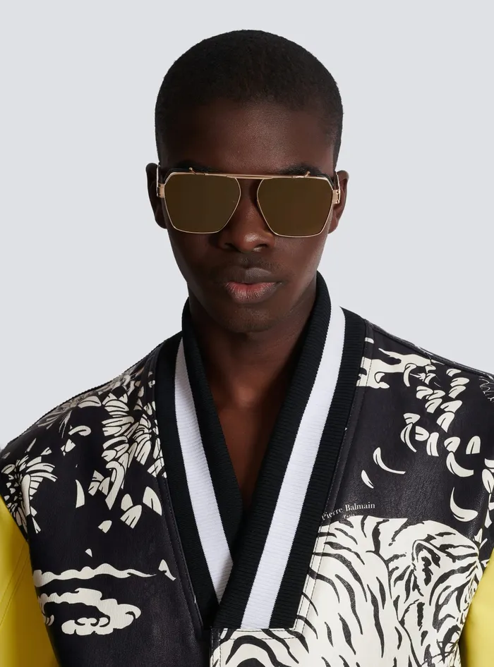 Balmain Premier Sunglasses Gold WomenMen Eyewear