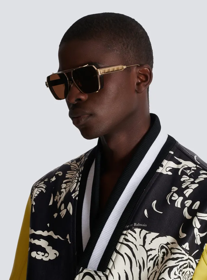 Balmain Premier Sunglasses Gold WomenMen Eyewear