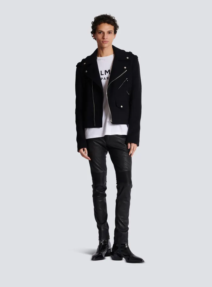 Balmain Printed Paris Shortsleeved Tshirt White Men TShirts
