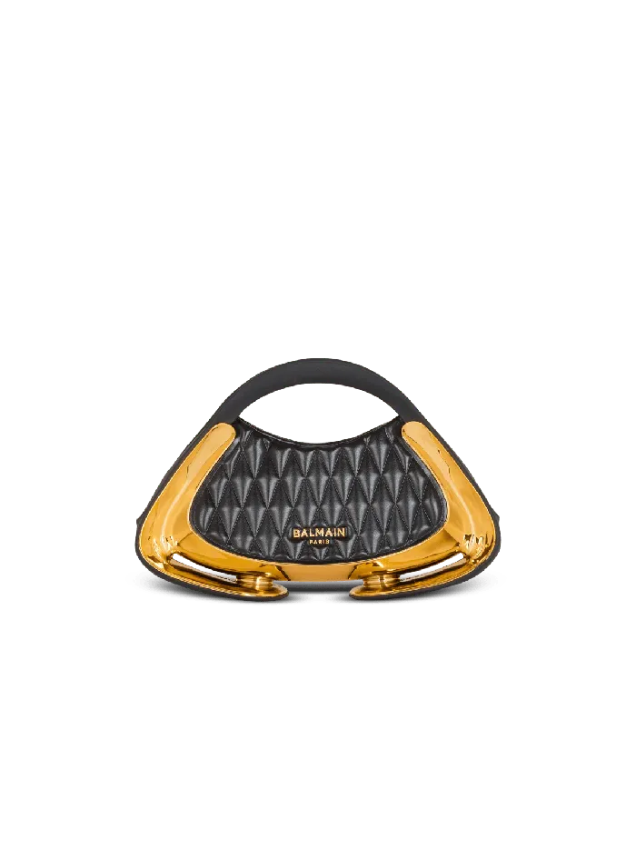 Balmain Quilted Small Jolie Madame Bag Black Women Mini Bags