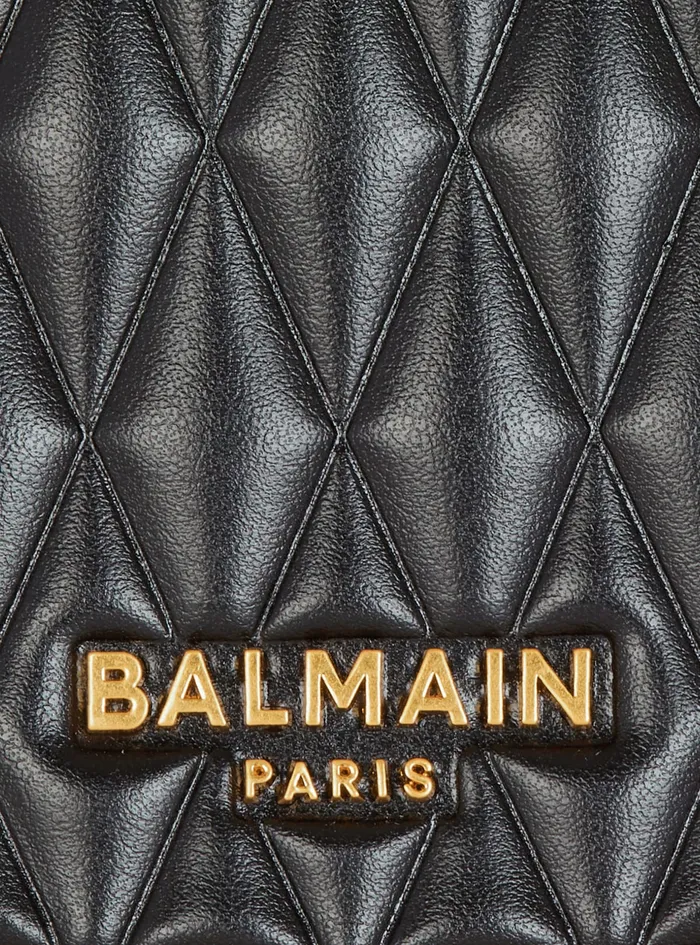 Balmain Quilted Small Jolie Madame Bag Black Women Mini Bags