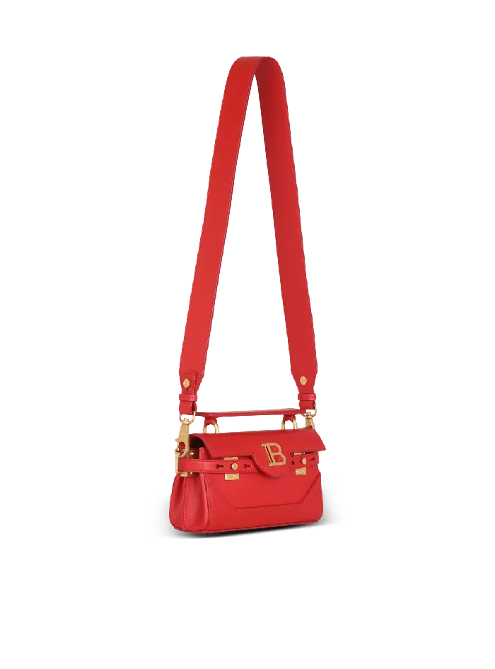 Balmain Smooth Leather BBuzz 19 Bag Red Women Handbags