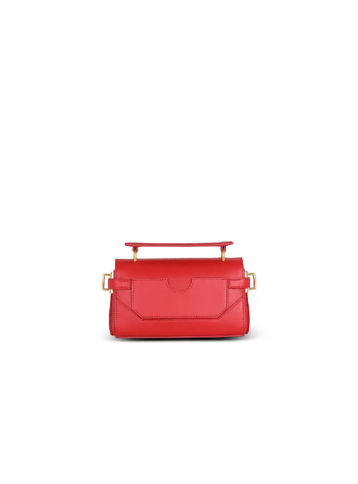 Balmain Smooth Leather BBuzz 19 Bag Red Women Handbags