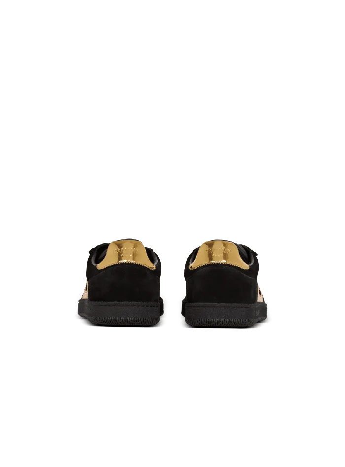 Balmain Suede Swan Sneakers Black Women Sneakers