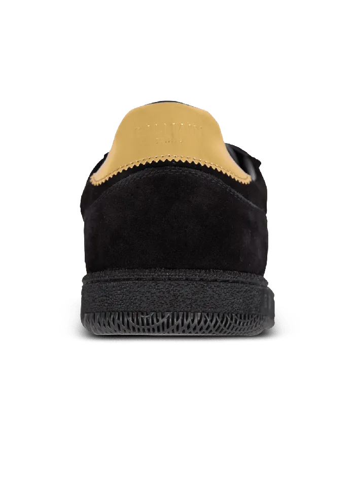 Balmain Suede Swan Sneakers Black Women Sneakers