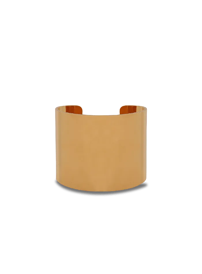 Balmain Tubular Bracelet In Brass Gold WomenMen Fashion Jewelry