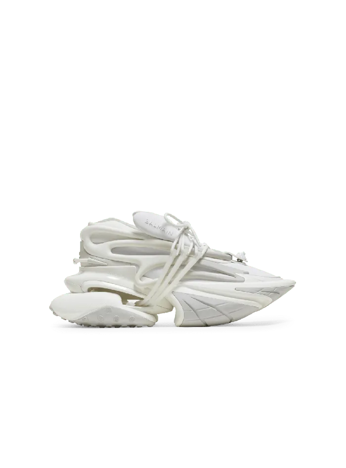 Balmain Unicorn Sneakers In Neoprene And Leather White Women Sneakers