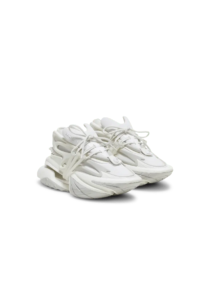 Balmain Unicorn Sneakers In Neoprene And Leather White Women Sneakers