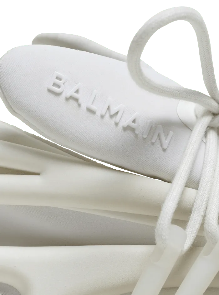 Balmain Unicorn Sneakers In Neoprene And Leather White Women Sneakers