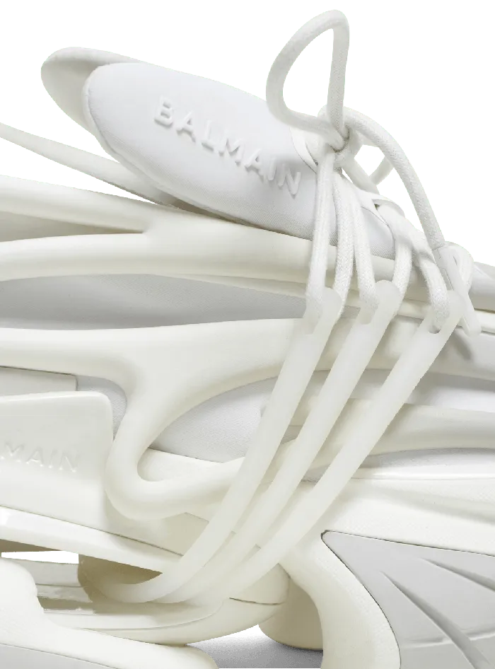 Balmain Unicorn Sneakers In Neoprene And Leather White Women Sneakers