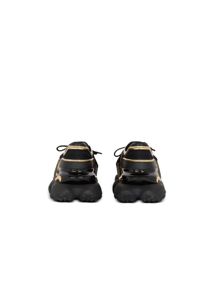 Balmain Unicorn Wave Trainers In Neoprene And Calfskin Black Men Sneakers