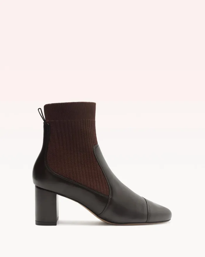 Becky Knit Bootie 8211 Brown Designer Boots 8211 Luxury Leather Boots Brown Women Alexandre Birman Boots Becky Knit Bootie 8211 Brown Designer Boots 8211 Luxury Leather Boots Brown Women Alexandre Birman Boots