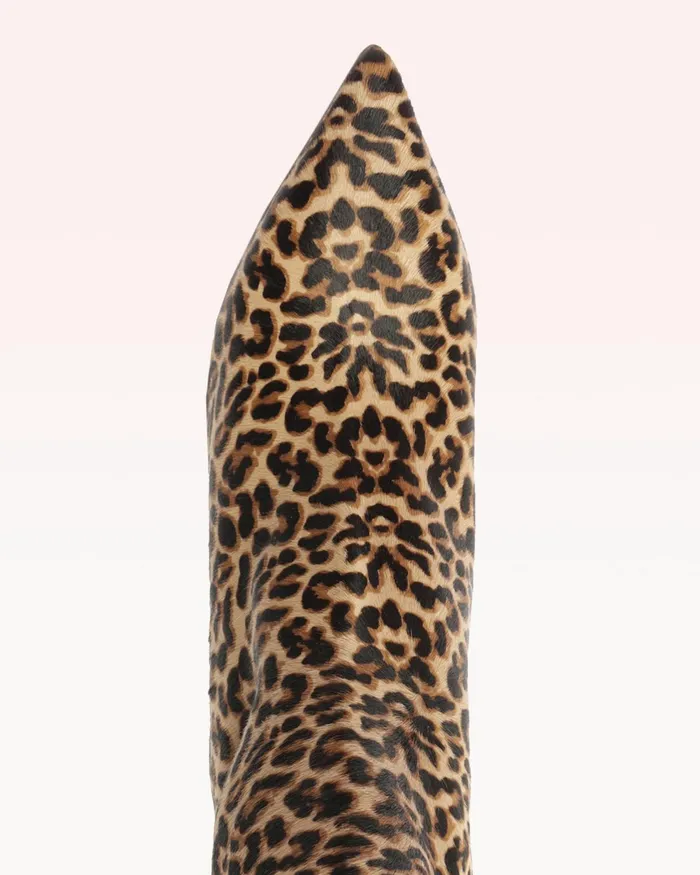 Bell Leopard Booties 8211 Pointed Toe Boots 8211 Luxury Leather Boots Animal Print Women Alexandre Birman Boots
