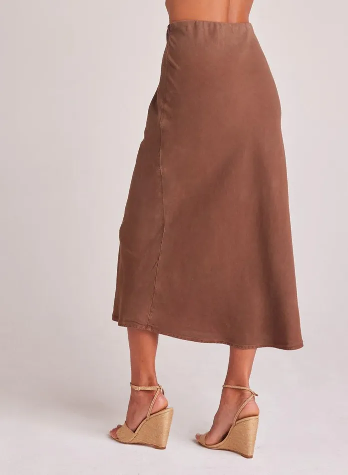 Bias Midi Skirt 8211 Botanical Brown Women Bella Dahl Skirts Bias Midi Skirt 8211 Botanical Brown Women Bella Dahl Skirts