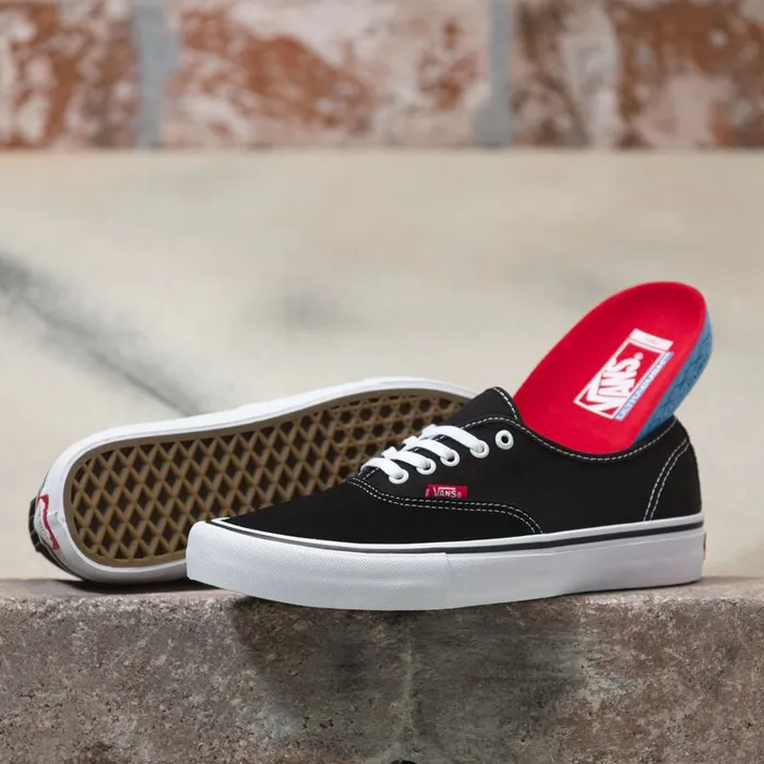 BMX Shoes Men Vans Authentic Pro Blacktrue White