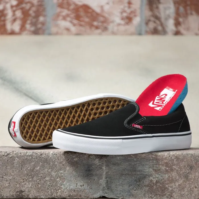 BMX Shoes MenWomen Vans SlipOn Pro Blackwhitegum