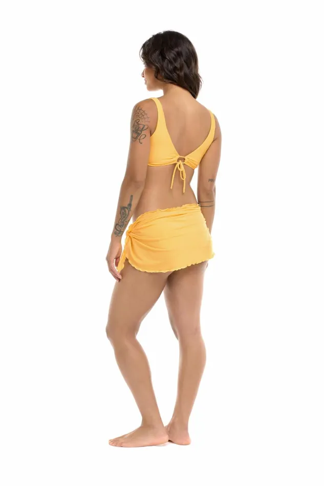 Body Glove CoverUps Smoothies Short Sarong CoverUp 8211 Canary 8211 Women