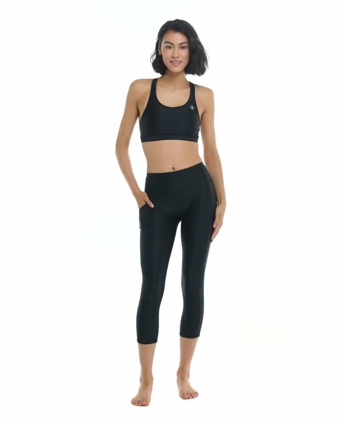 Body Glove Gym To Swim Smoothies Vigor CrossOver Capri 8211 Black 8211 Women