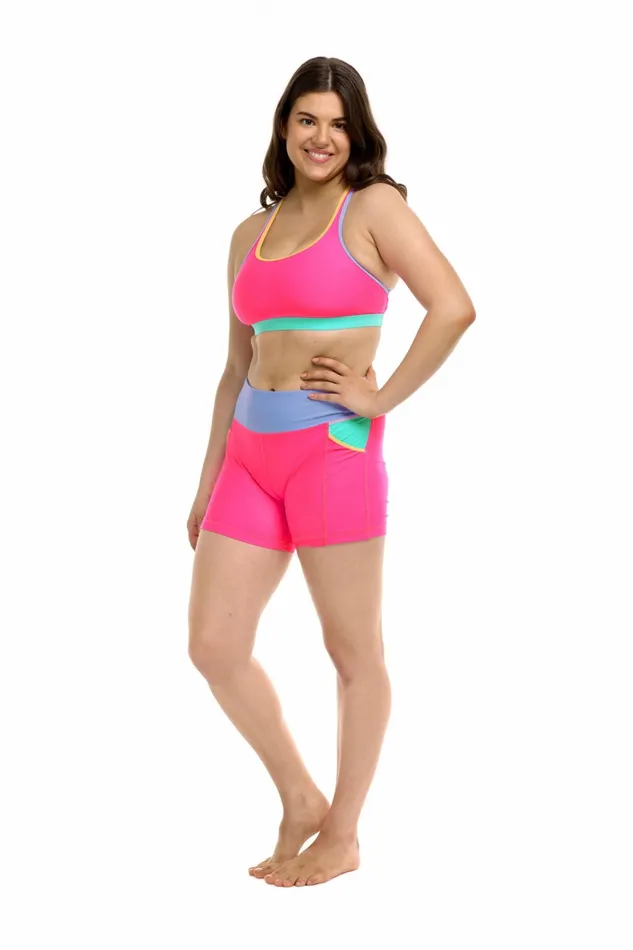Body Glove Gym To Swim Vibration Equalizer Sports Bra 8211 Bubble Gum 8211 Women