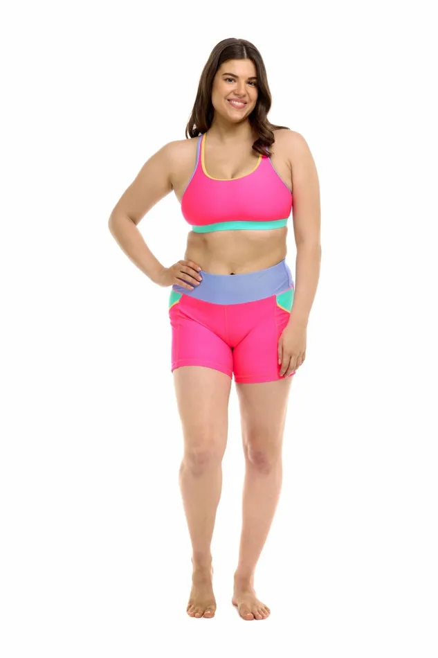 Body Glove Gym To Swim Vibration Equalizer Sports Bra 8211 Bubble Gum 8211 Women