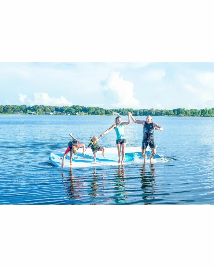 Body Glove Inflatable Docks Waterpark 15039 Inflatable Floating Dock 8211 BlueWhite 8211 Boards